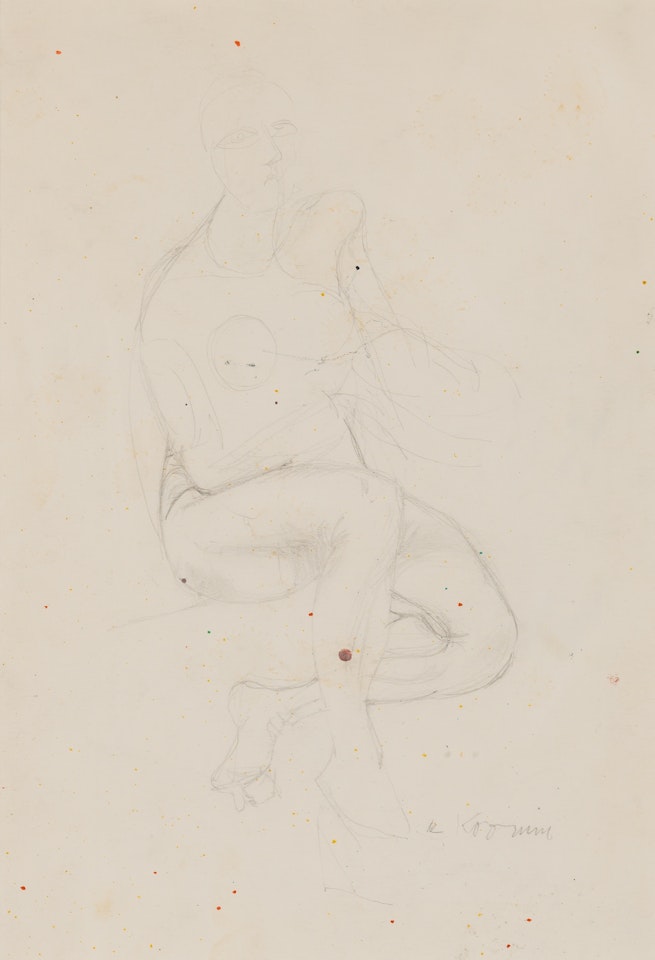 Seated Nude: A double-sided work by Willem de Kooning