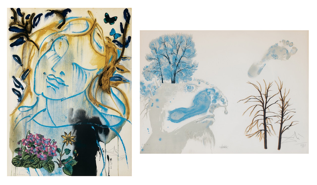 SPRING; WINTER (MICHLER/LÖPSINGER 1368; 1371) by Salvador Dali