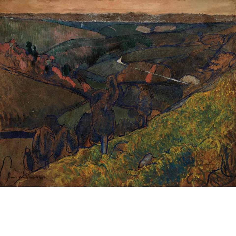Paysage a Pont Aven by Emile Bernard