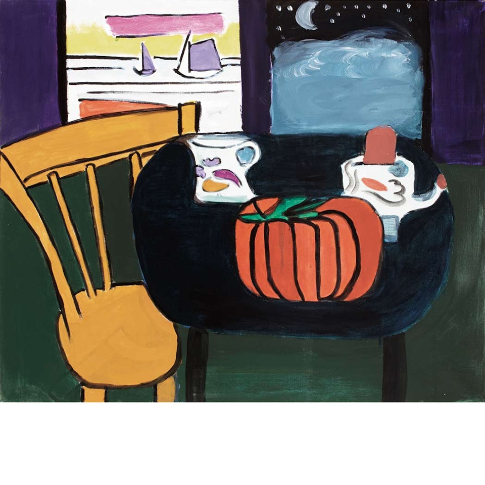 Blue Table, Yellow Chair by Karl Knaths