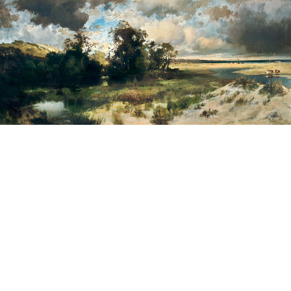 Stormy Skies, Long Island by Thomas Moran