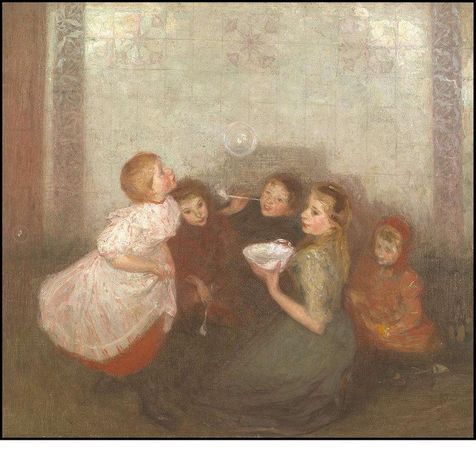 Blowing Bubbles (Laren, Holland) by Joseph Raphael