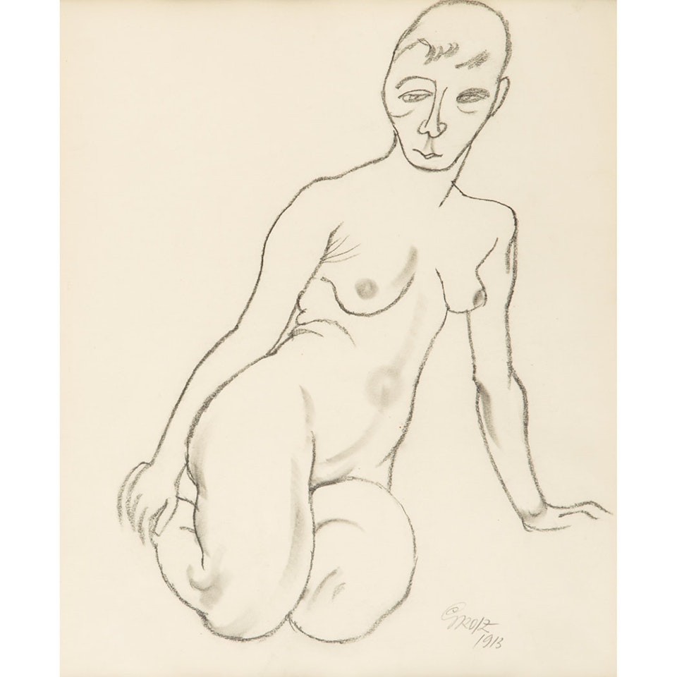 Seated Nude by George Grosz