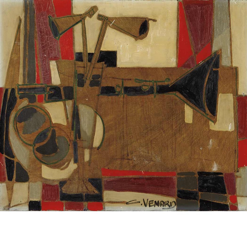 Studio Still Life with Lamps by Claude Venard