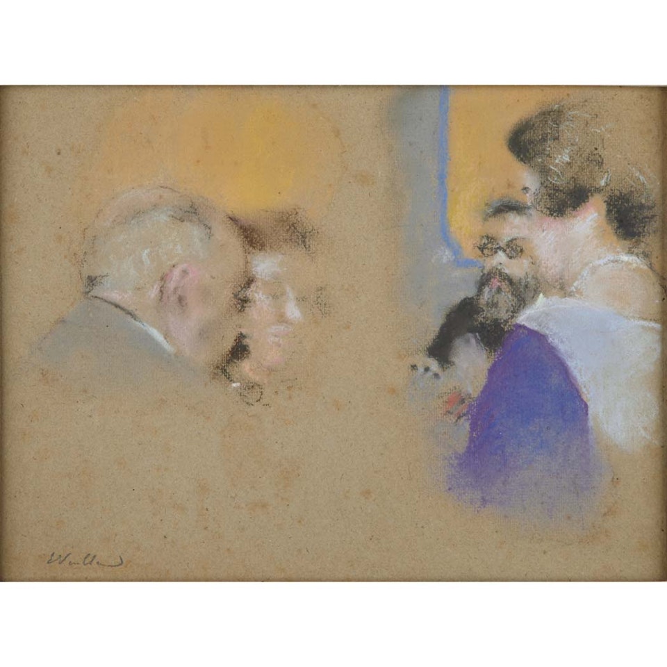La Partie de Bridge (Card Players at Les Clayes) by Édouard Vuillard