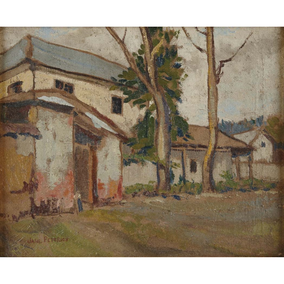 Houses Along the Street by Jane Peterson