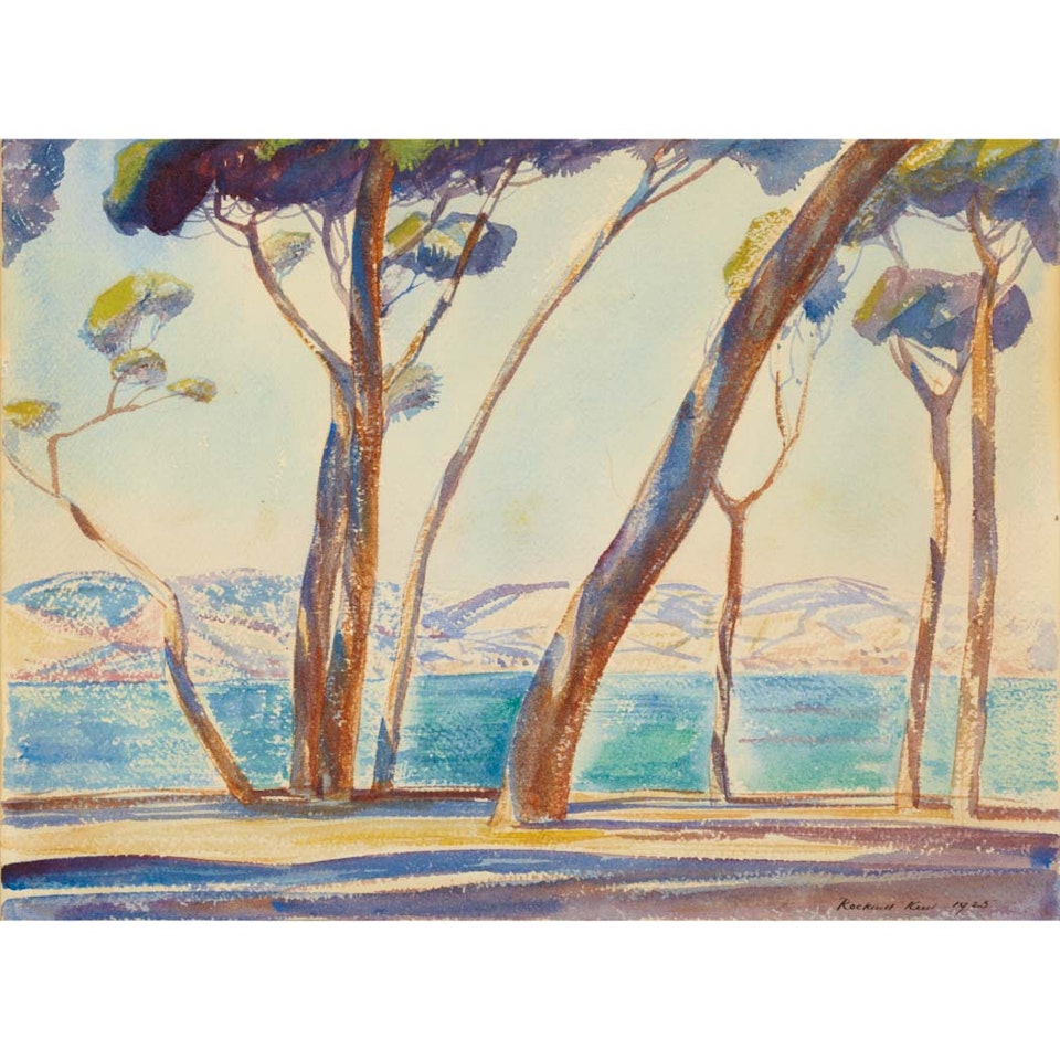 Windswept Trees by Rockwell Kent