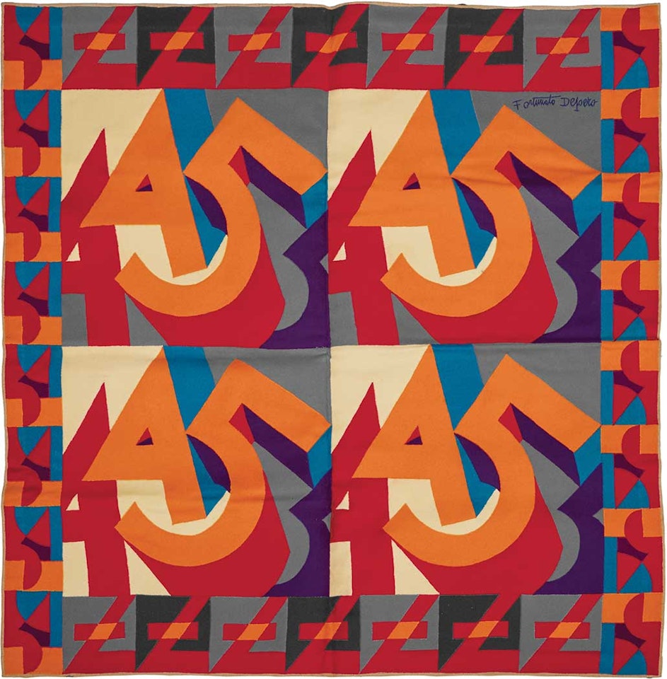 Untitled (Tapestry) by Fortunato Depero