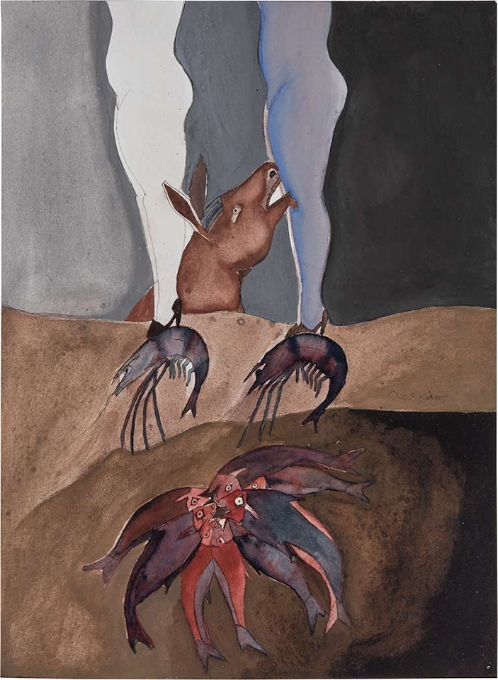 Pisando Camarones by Francisco Toledo