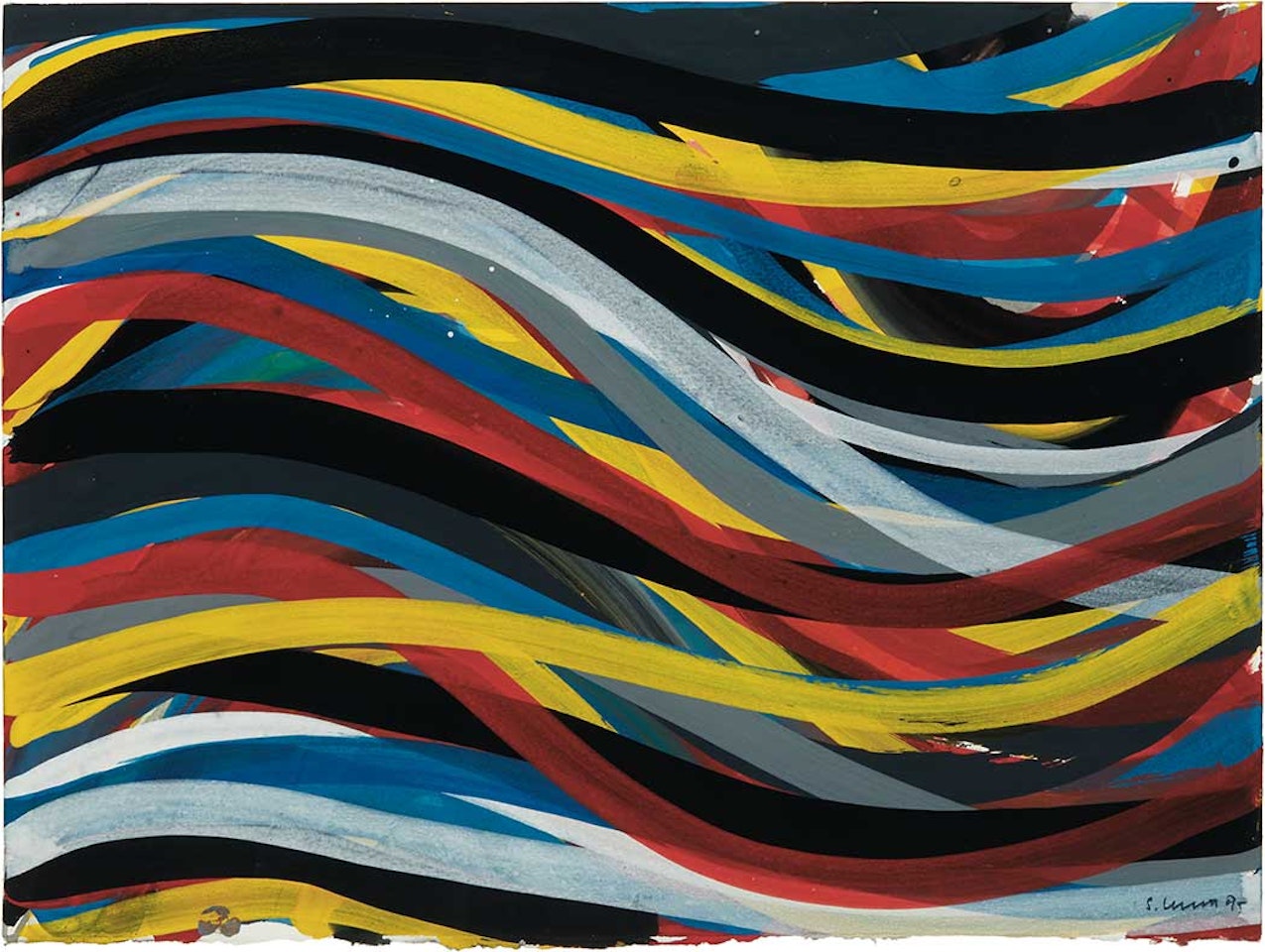 Wavy Brushstrokes by Sol LeWitt