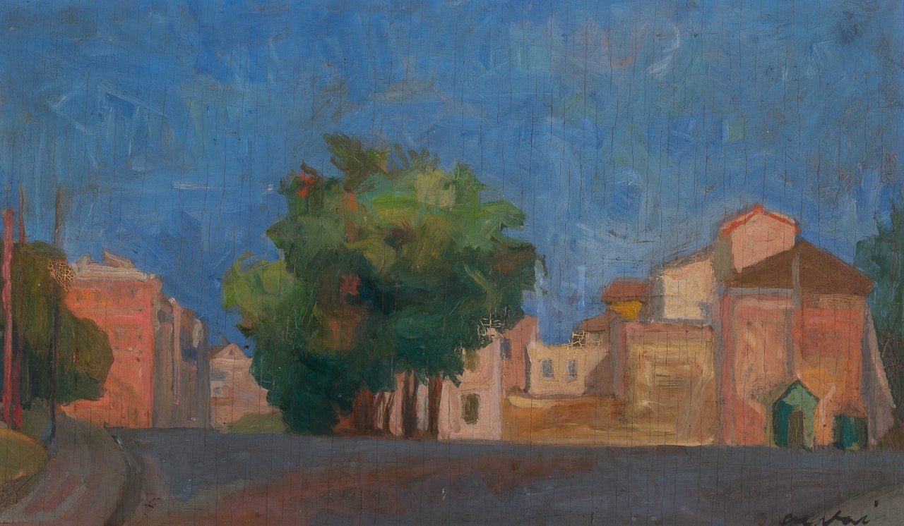 Roman Landscape by Mario Mafai