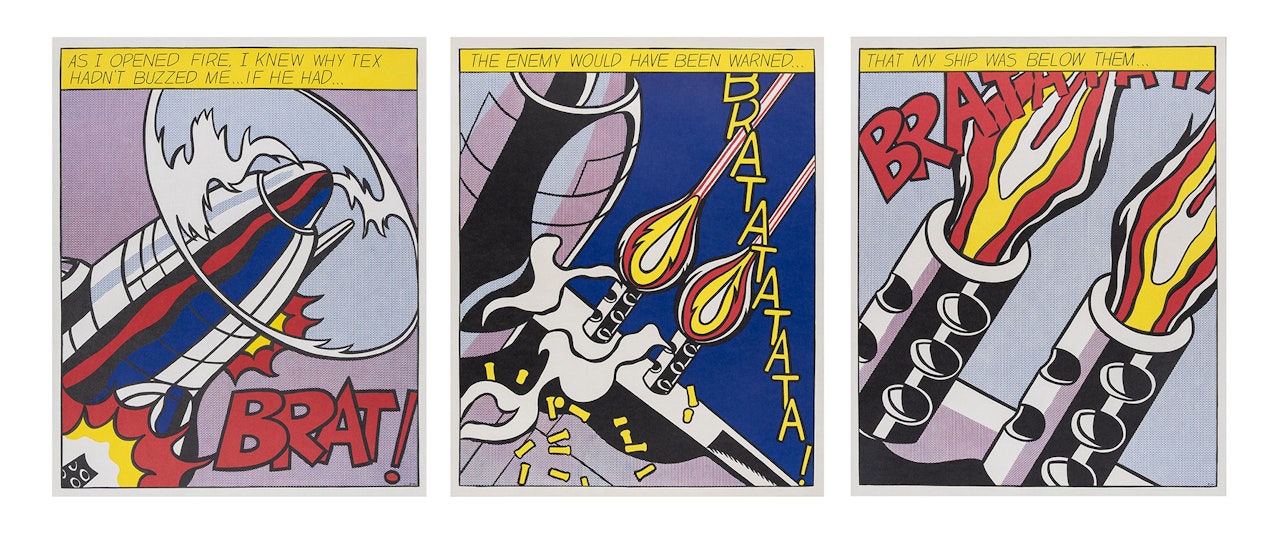 AS I OPENED FIRE (CORLETT APP. 5) by Roy Lichtenstein