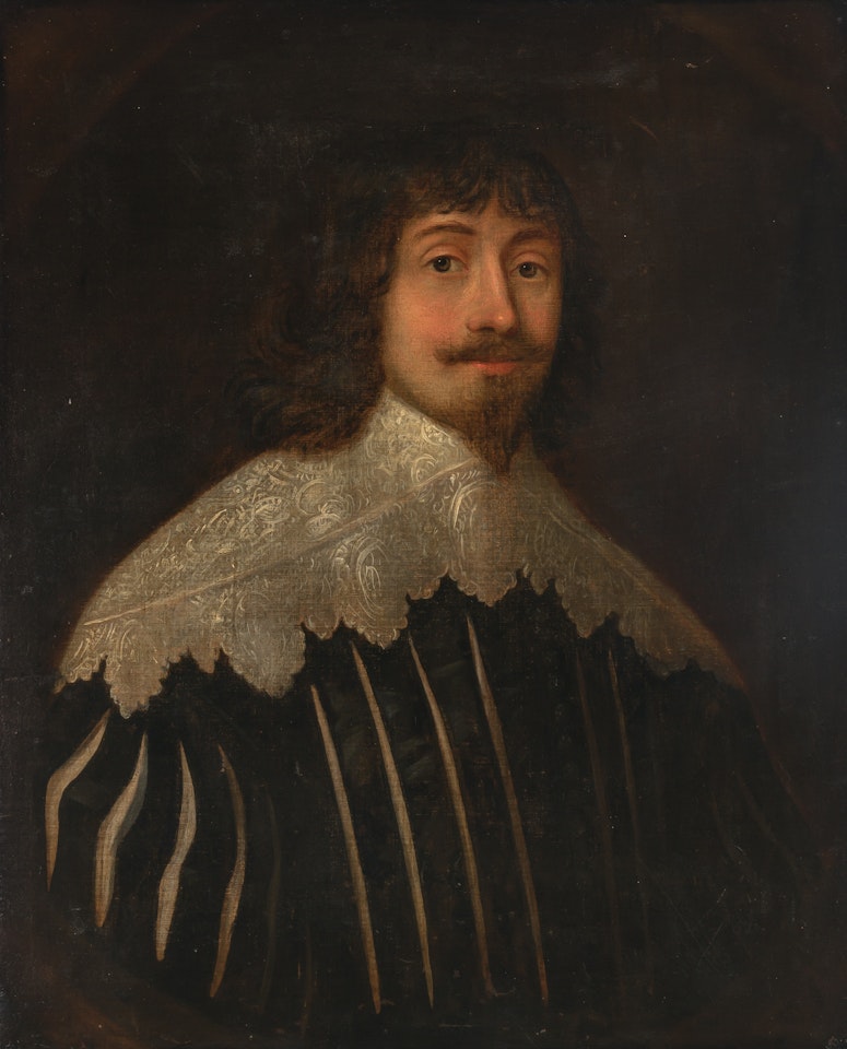 Portrait of a Man with Lace Collar by Dutch School