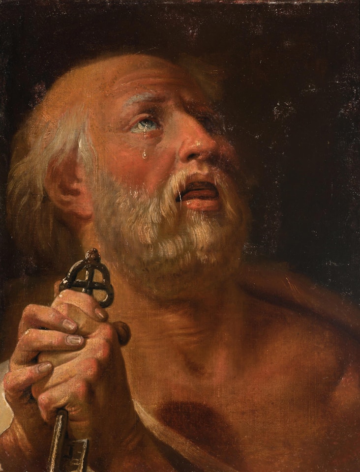 The Penitent Saint Peter by Continental School