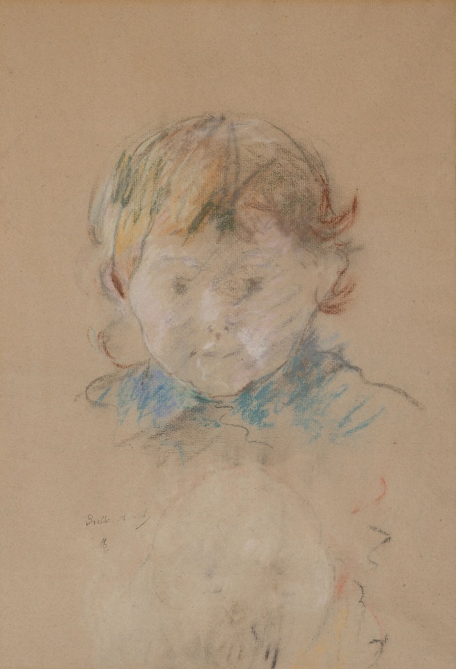 Tete d"enfant: A double-sided work by Berthe Morisot