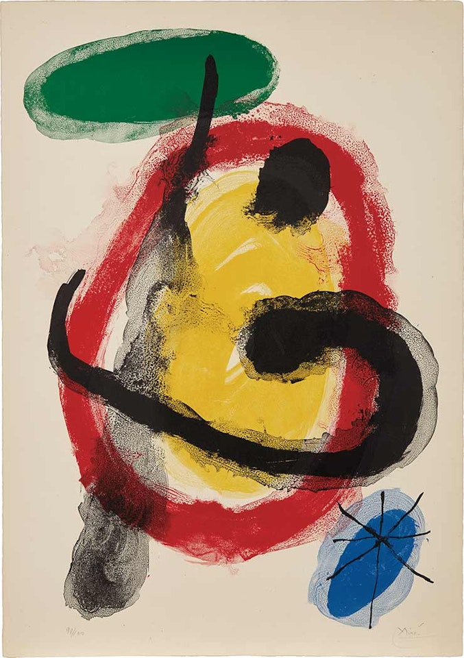 EXPOSITION PEINTURES MURALES (MOURLOT 227) by Joan Miró