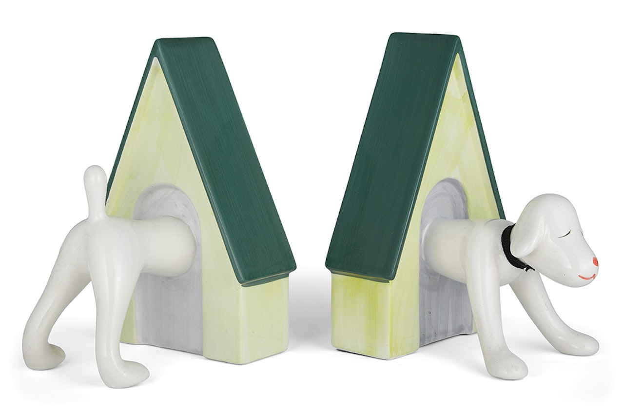 PUPPY BOOKENDS by Yoshitomo Nara