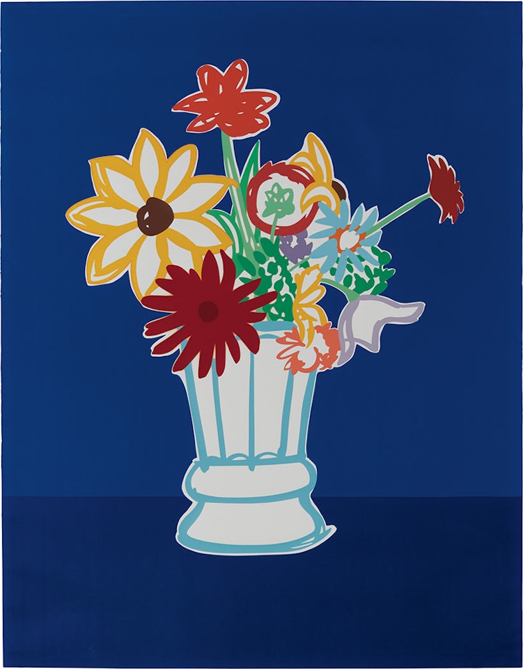 COUNTRY BOUQUET WITH BLUE by Tom Wesselmann