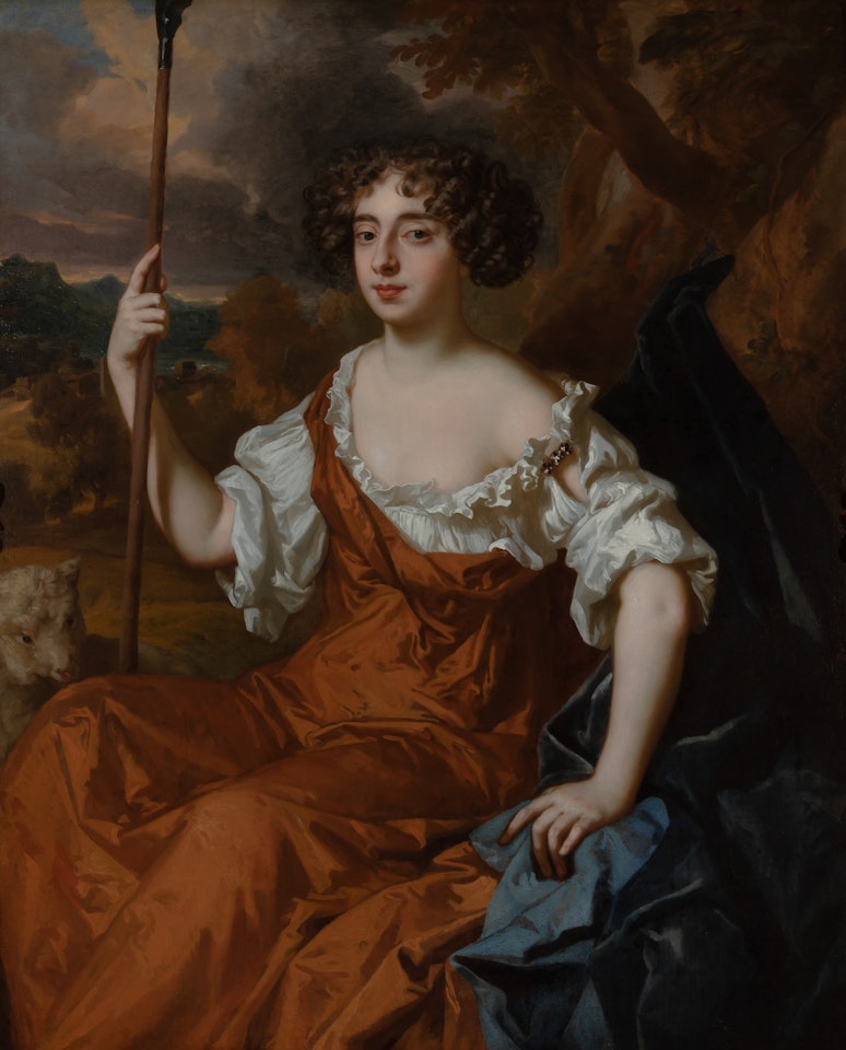 Portrait of a Lady Dressed as a Shepherdess, formerly thought to be Nell Gwynne by Sir Peter Lely