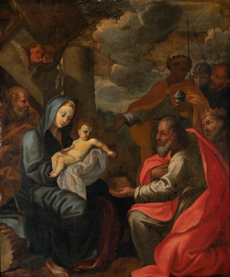Adoration of the Magi by Roman School
