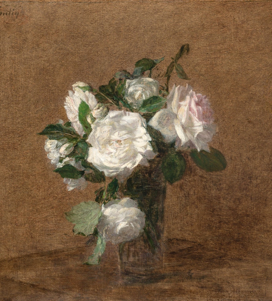 Roses by Henri Fantin-Latour
