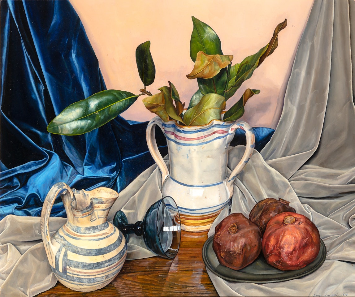 Still Life with Pomegranates by Luigi Lucioni