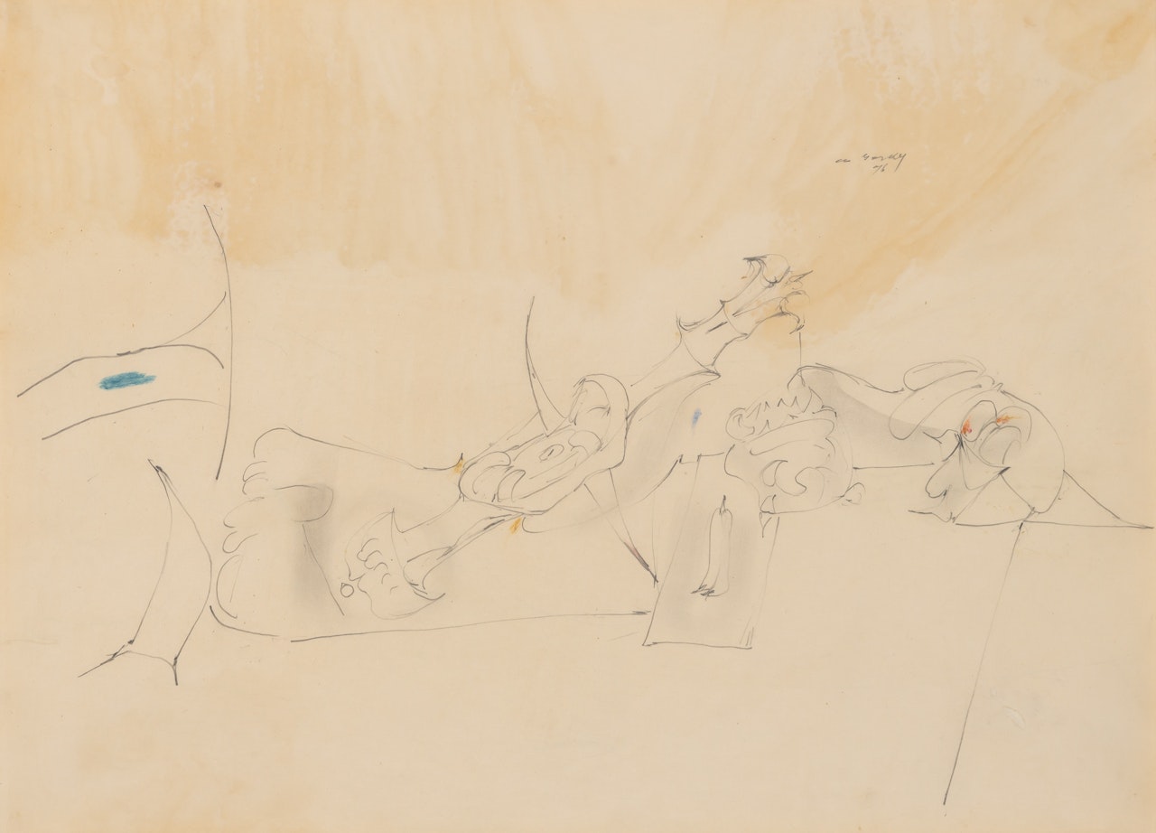 Untitled [D1388]: a double-sided work by Arshile Gorky