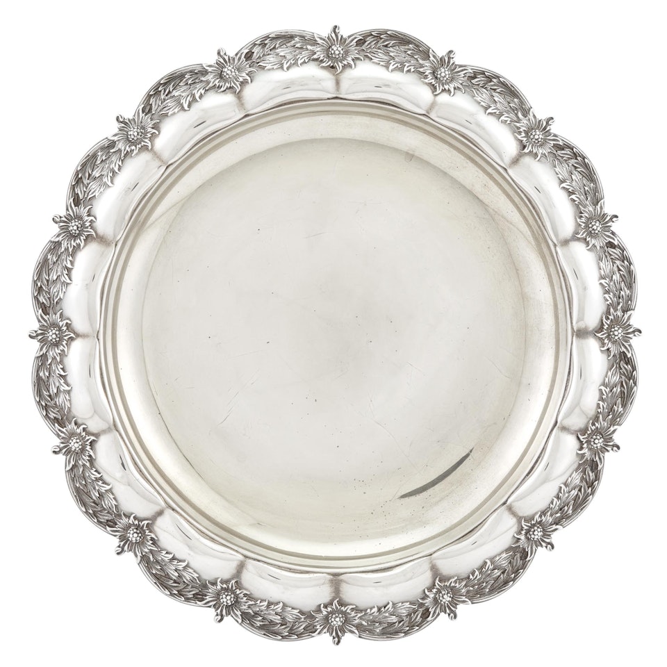Sterling Silver Chrysanthemum Pattern Centerpiece by Tiffany & Co.