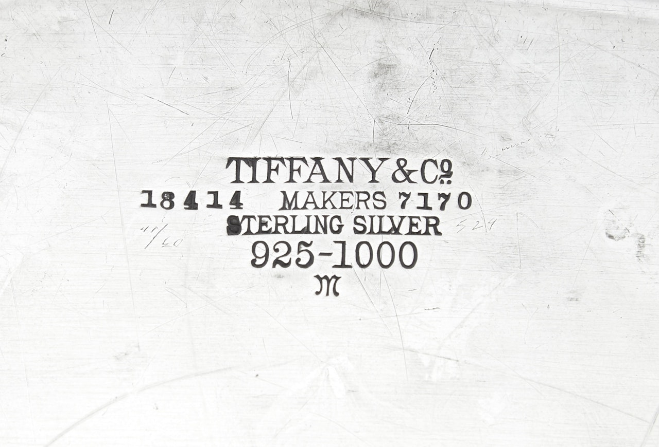 Sterling Silver St. Dunstan Pattern Oval Platter by Tiffany & Co.