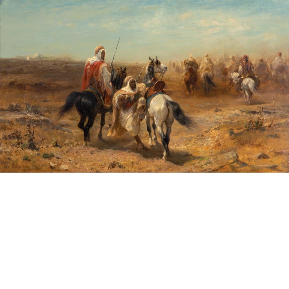 Arab Horsemen by Adolf Schreyer