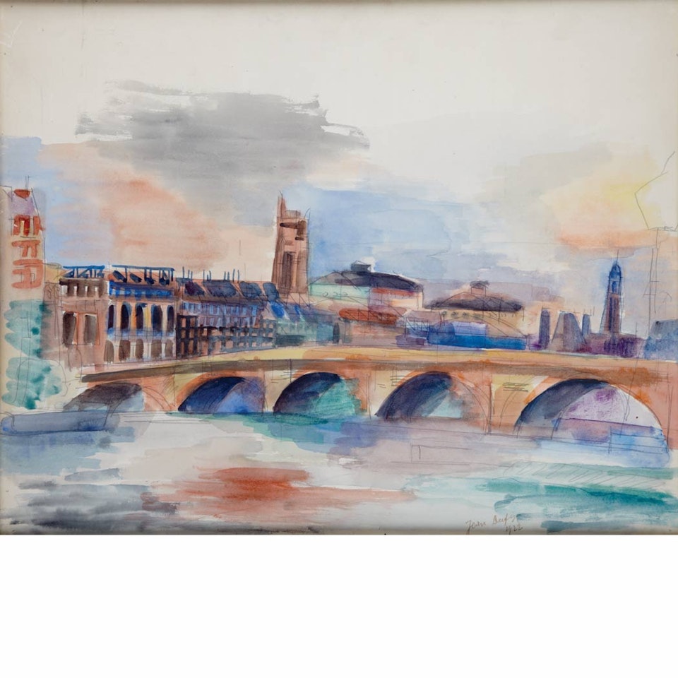 Paris, La Tour Saint-Jacques by Jean Dufy