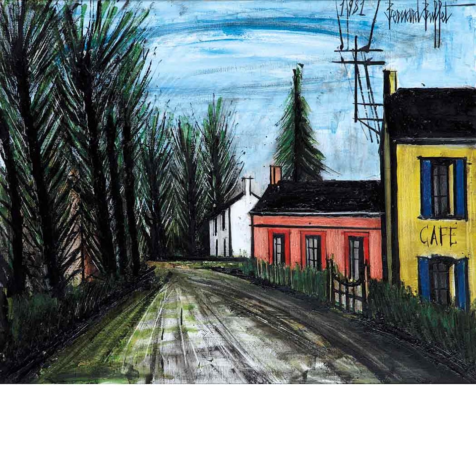 Cafe au Bord de la Route by Bernard Buffet