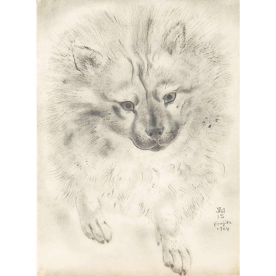 Dog by Leonard Tsuguharu Foujita
