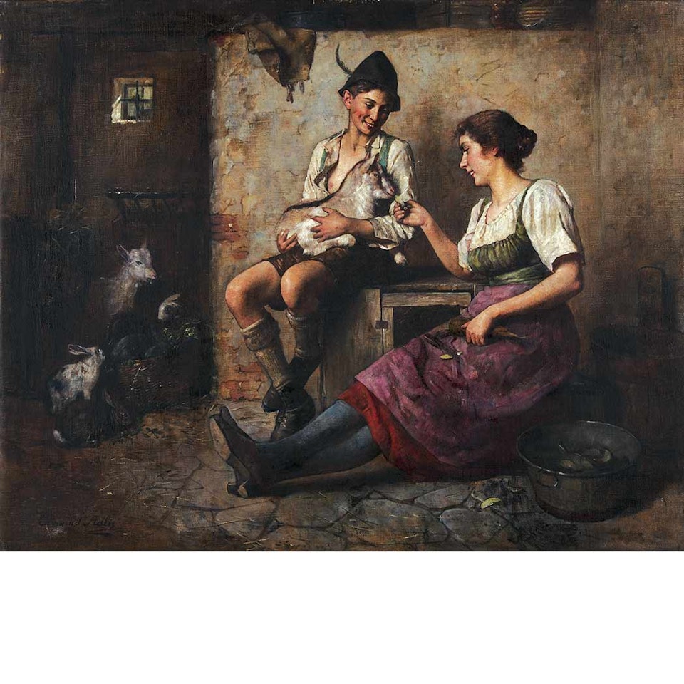 A Snack in the Stable by Edmund Adler