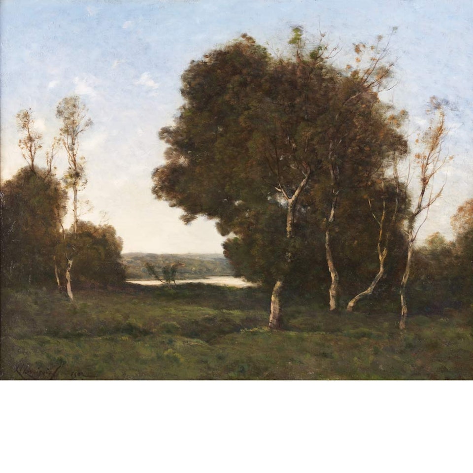 Les Arbres Verts by Henri Harpignies