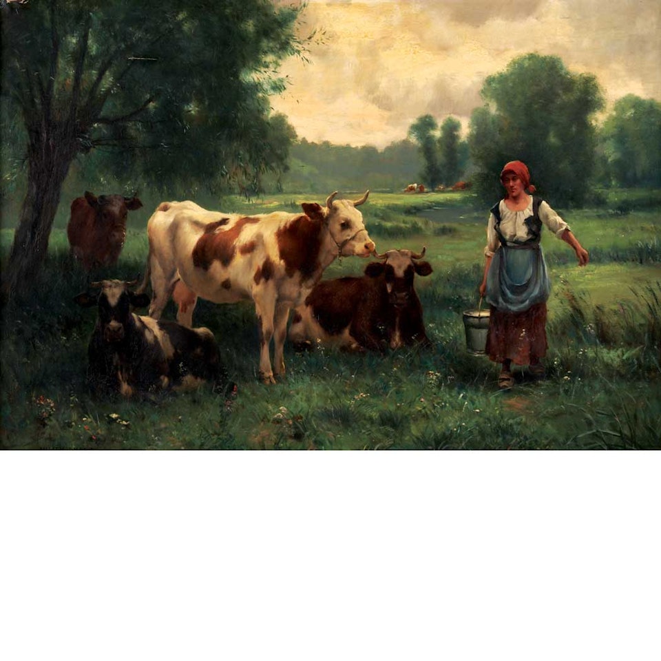 The Milkmaid by Julien Dupré