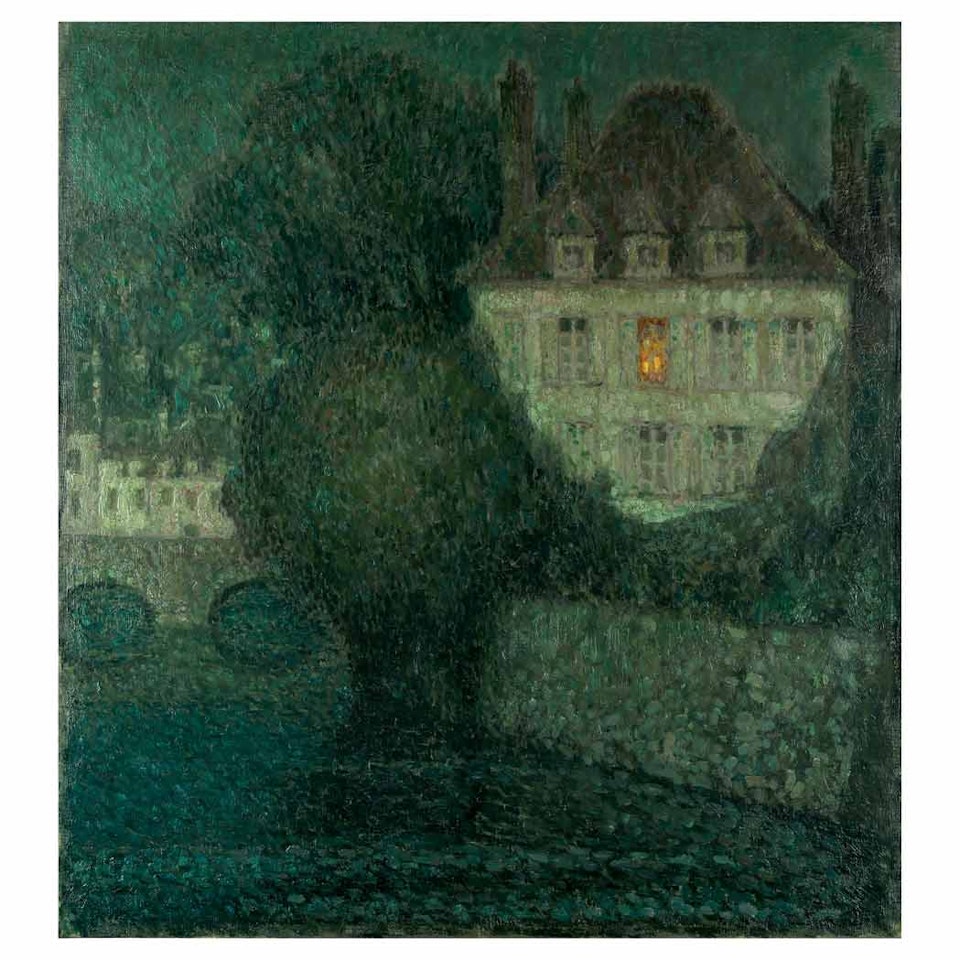 La Maison du Docteur au Clair de Lune, Quimperle by Henri Le Sidaner