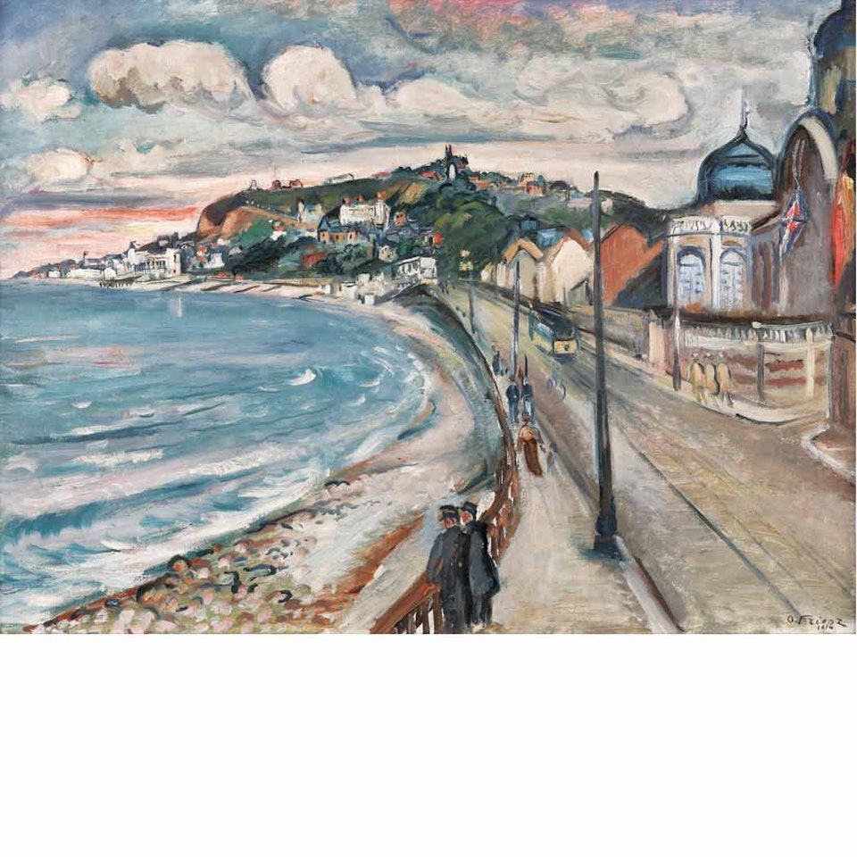 Bord de Mer, la Promenade a Sainte-Adresse by Othon Friesz