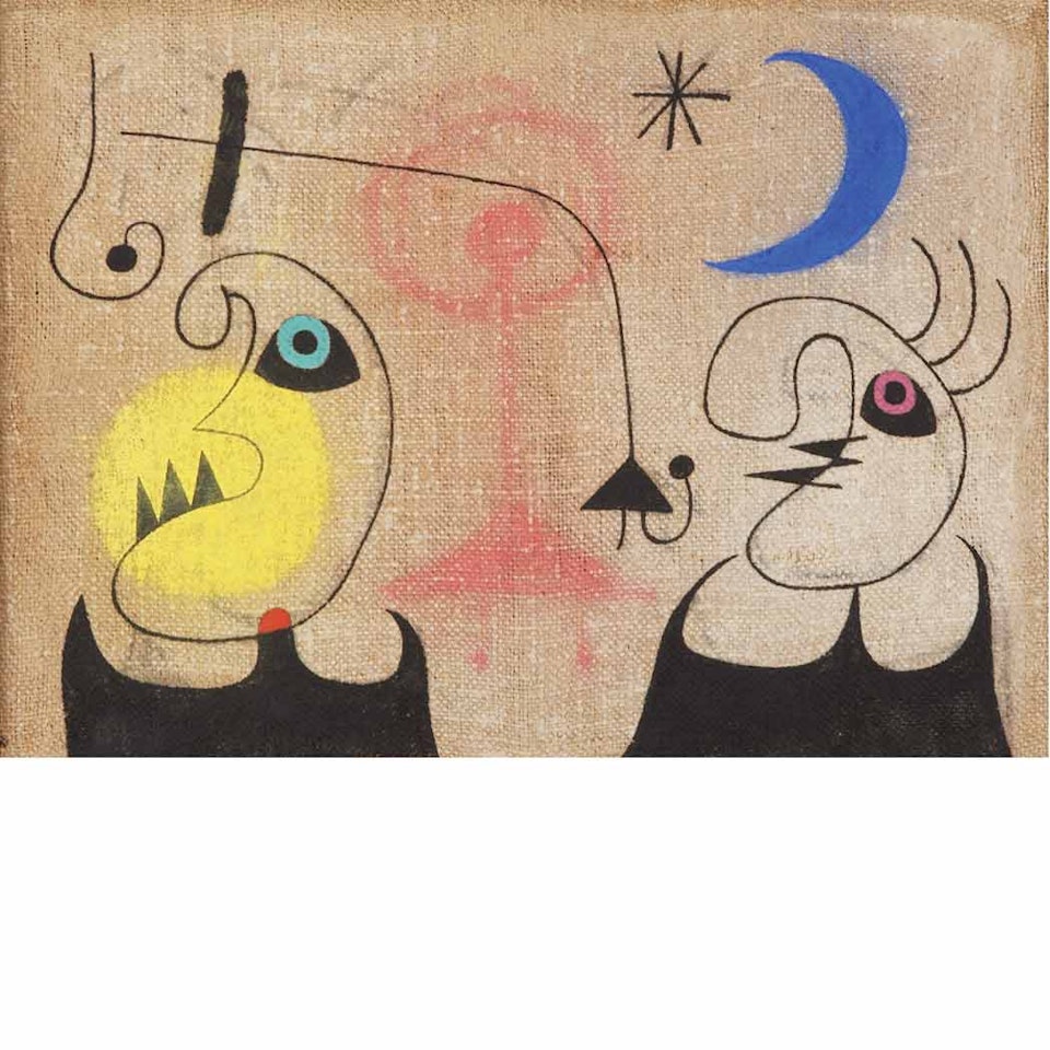 Femmes devant la lune by Joan Miró