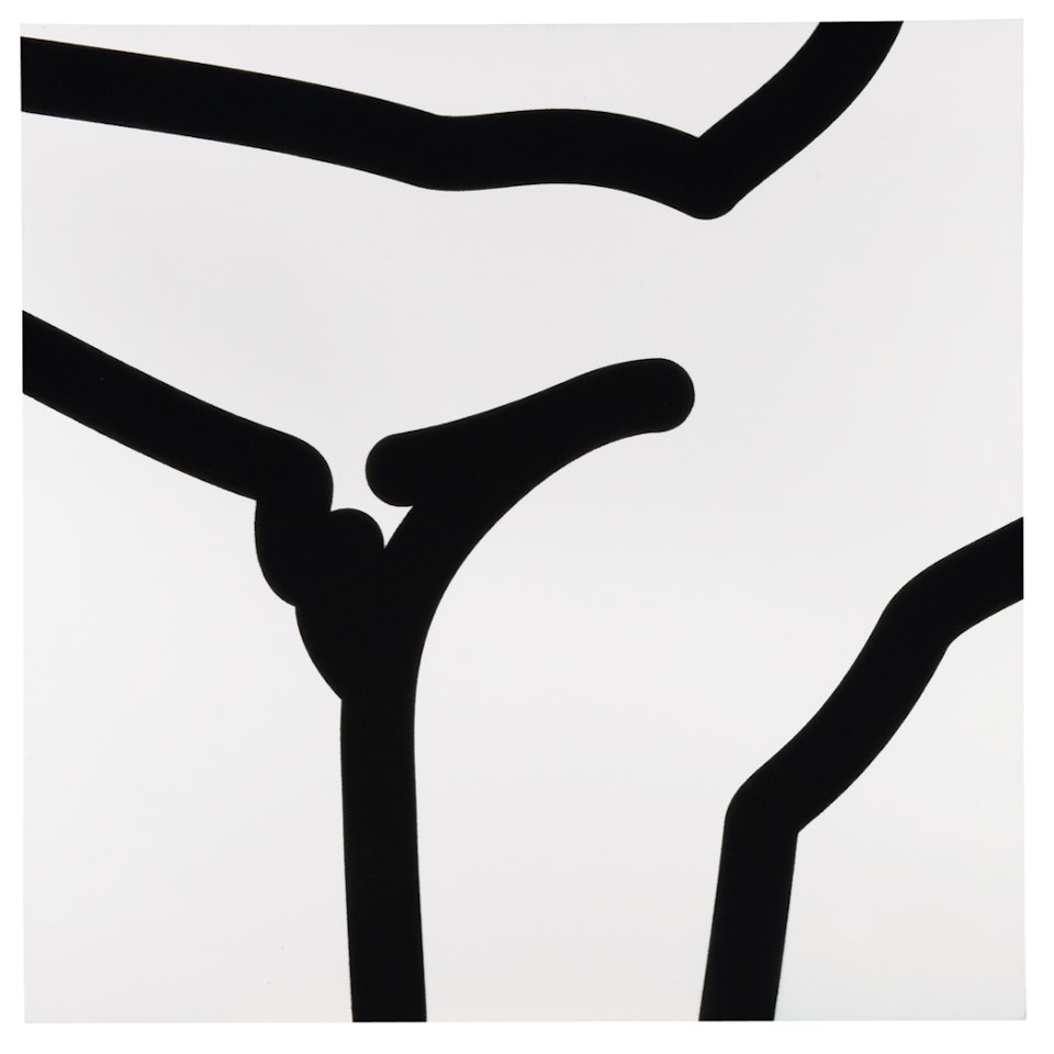 Flocked Painting (13) by Julian Opie
