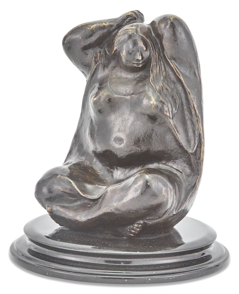 Seated Woman Combing Hair by Francisco Zuñiga
