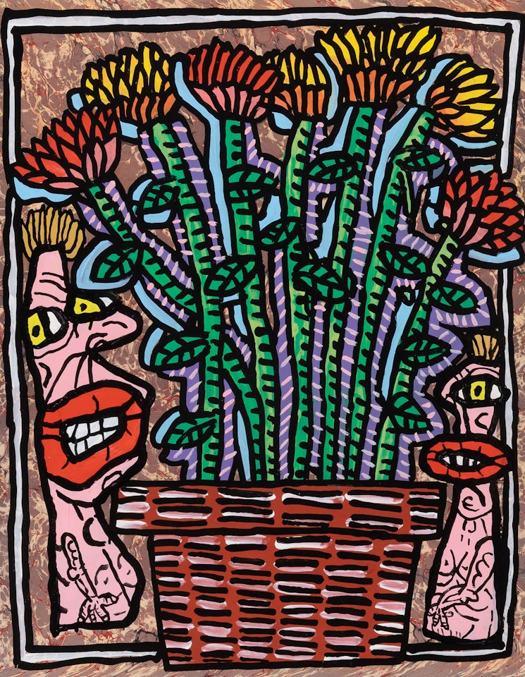 Pot de Fleurs des Champs by Robert Combas