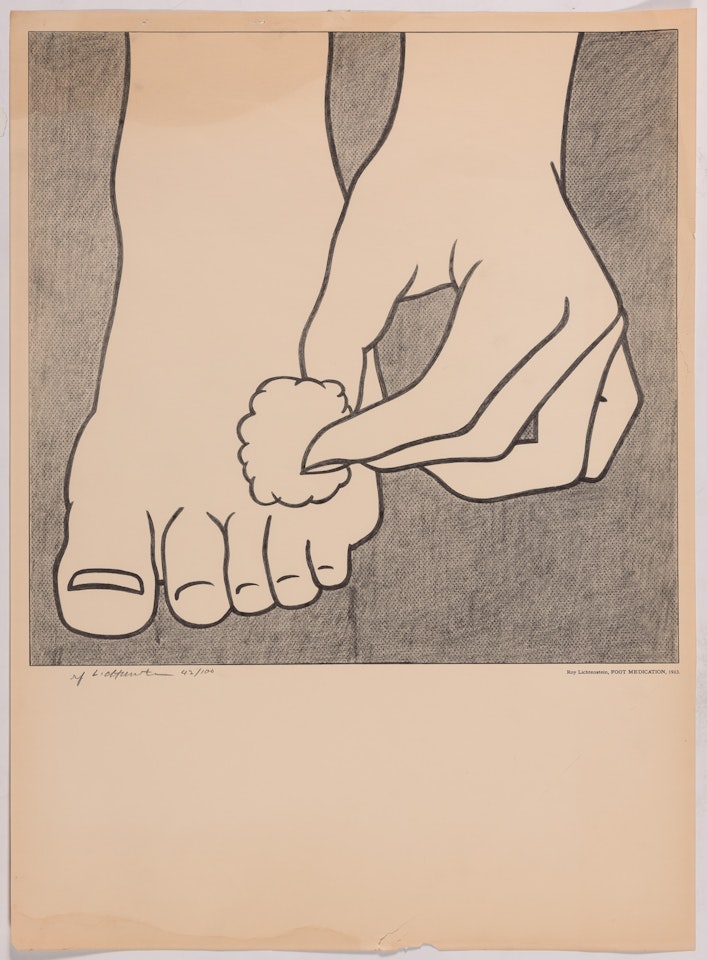 FOOT MEDICATION POSTER (CORLETT APP. 3) by Roy Lichtenstein