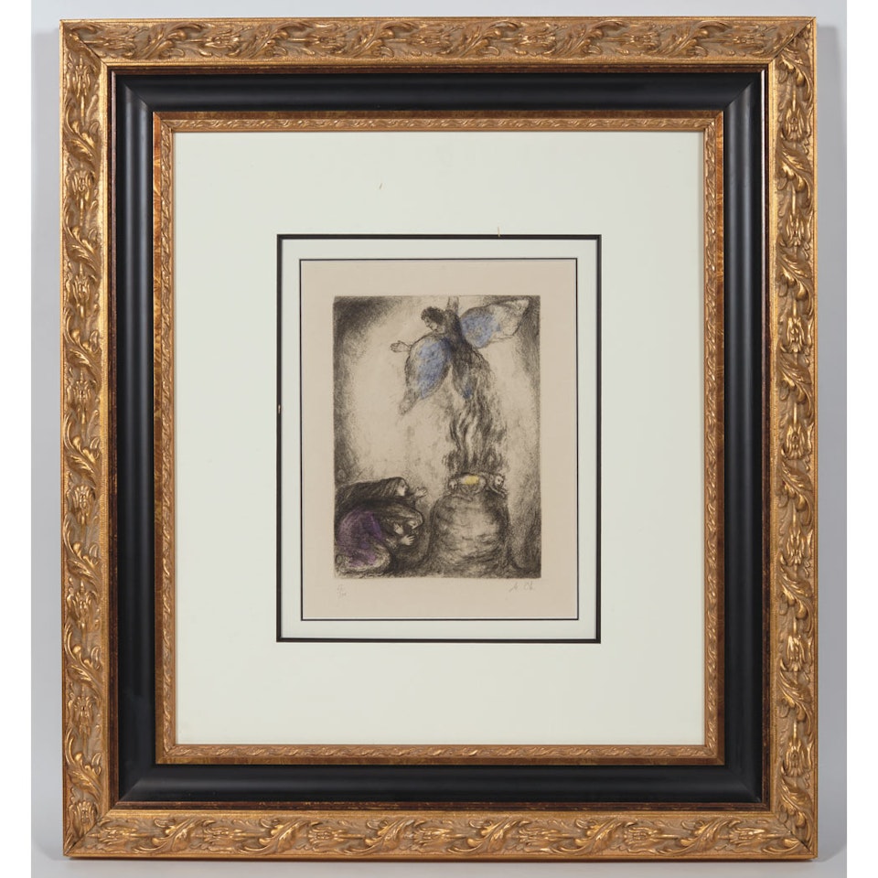 SACRIFICE DE MANOAH (C. BKS 30) by Marc Chagall