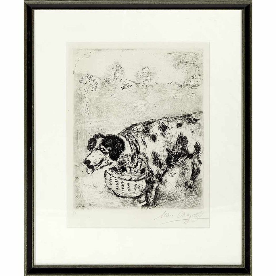 LE CHIEN QUI PORTE A SON CON LE DINE DE SON MAITRE (CRAMER BOOKS 22) by Marc Chagall