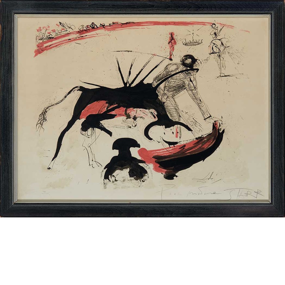 BULLFIGHT NO. 3; PICADOR (FIELD 66-1-3, 66-1-5; MICHLER/LOPSINGER 1154; 1156) by Salvador Dali