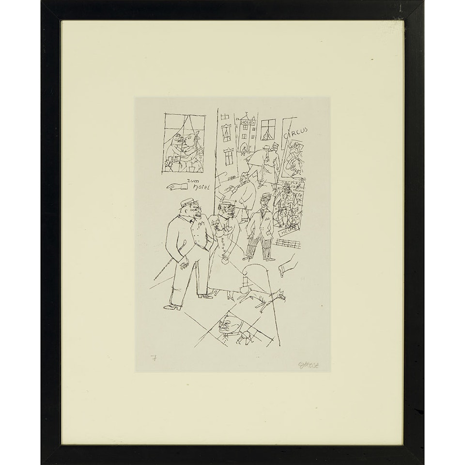 STRASSE DES VERNUGENS (DUCKERS M II 7) by George Grosz