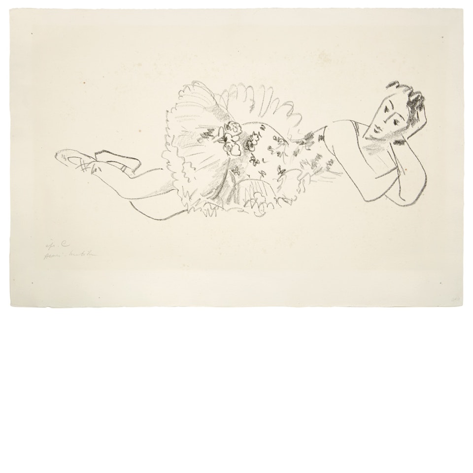 DANSEUSE ALLONGEE, TETE ACCOUDEE (DUTHUIT 486) by Henri Matisse