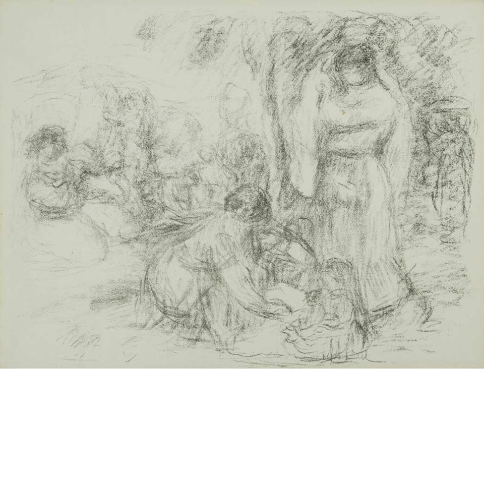 LES LAVEUSES (2ND PENSEE) (D., S. 53) by Pierre-Auguste Renoir