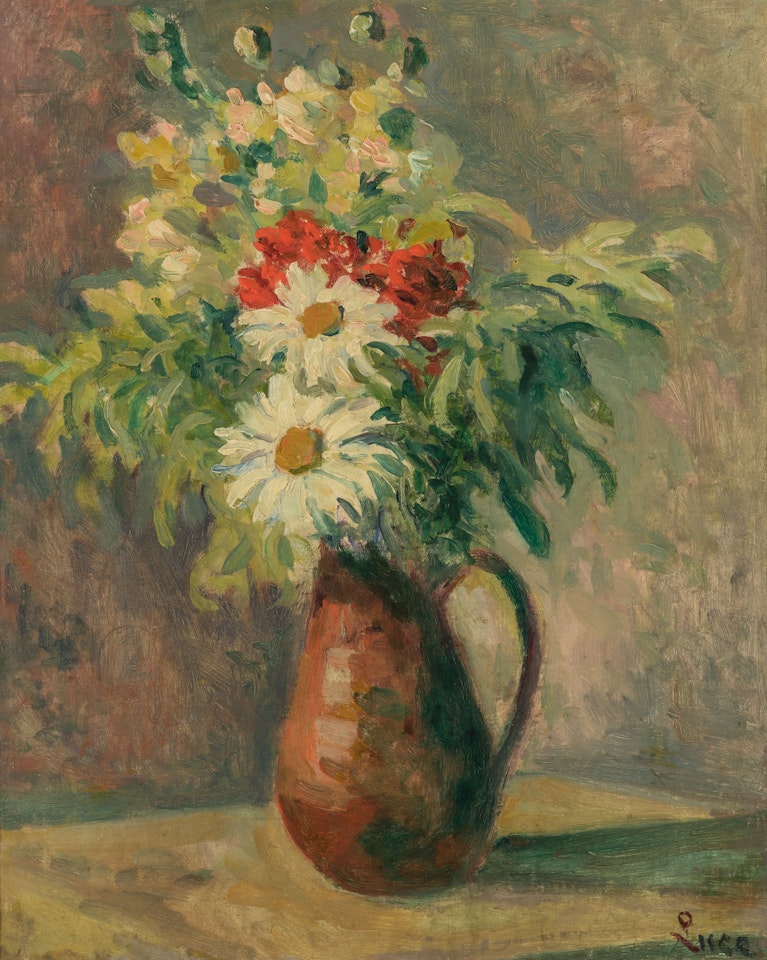 Pitcher of Flowers by Maximilien Luce